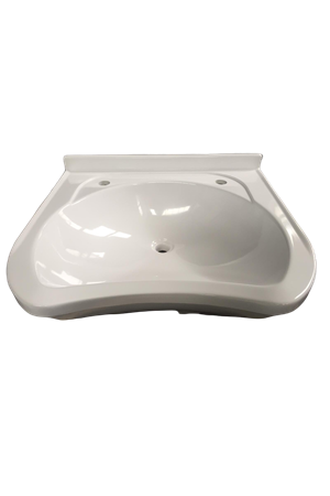 Berber Lavabosu Beyaz Oval